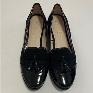 Black Patent Leather Women's Loafers